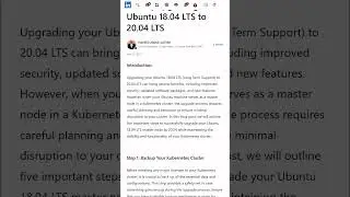A DevOps Survival Guide | Kubernetes Ubuntu 18.04 to 20.04 Upgrade 