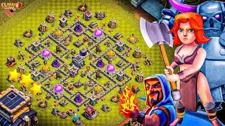 Th9 Easy And Best Attack Strategy 10x Valkyries Bestroy Whole Base 🔥 | clash of clans