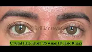 Siesta Crystal Halo Khaki Vs Siesta Asian Fit Halo Khaki (COMAPARA&Ccedil;&Atilde;O) | BRILLINAT EYES #colorcl