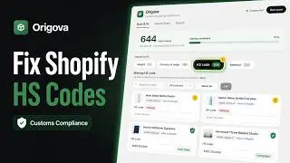 How to Fix Shopify HS Code Issues | Origova Demo