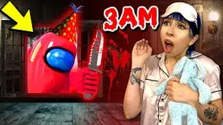 ATTACKED BY IMPOSTOR FROM AMONG US AT 3AM!! part 1