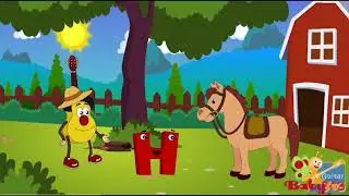 The Letter H Song | Guitar Bob | Nursery Rhymes and Kids Songs by BabyTV | Nursery Rhymes
