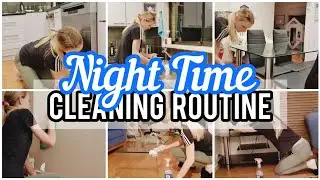 NIGHT TIME HOUSE RESET CLEANING ROUTINE 🌜SPEED CLEANING MOTIVATION 2021
