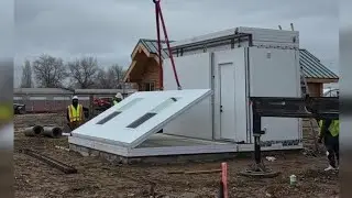 Tiny home village in Salt Lake City expands with new pre-fabricated housing