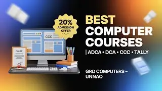 🚀 Best Computer Courses in Unnao | ADCA, DCA, CCC, Tally | GRD Computers 🎓