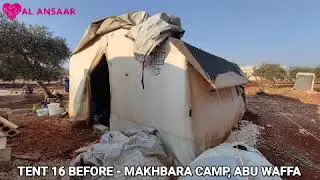MAKING WINTER 2022 A LITTLE BETTER. TENT HOUSES SYRIA IDLIB
