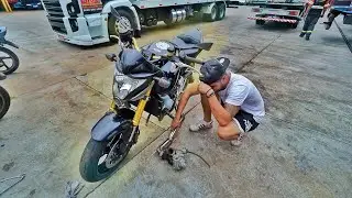 TIVE QUE DESMONTAR A CB1000 TURBO NO PATIO DA POLICIA «FAUSTINO»
