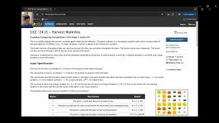 2024 CCC J5: “Harvest Waterloo” Solutions in Python & C++ | Canadian Computing Competition