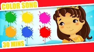 Color Songs - Learn Colors with princesses - Baby Nursery Rhymes