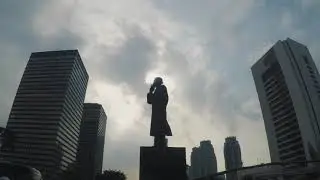 Timelapse Car Free Day at Sudirman, Jakarta