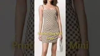 Printed Sling Mini Dress | #Shorts