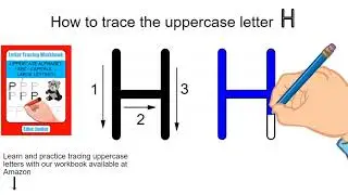 How to trace the uppercase letter H