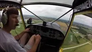 Zenith STOL CH 701 flying with the Dynon Avionics D2 Pocket Panel