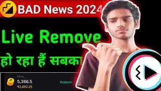 moj app bad news 2024 | moj app live remove | moj app live hat kyu gaya | moj live option remove ?