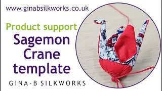 How to make a Sagemon Crane /Tsuru using the Gina-B Silkworks template/product support step-by-step