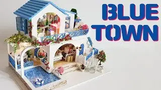 DIY Miniature Dollhouse KitㅣBlue townㅣ블루타운ㅣ미니어처하우스ㅣ박소소