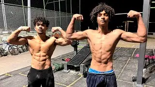 Treino com o Filho do Will Smith! @RicardoCalistenia 