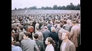 Gigantisches Berlin - AVUS - schnellste Rennstrecke der Welt Nordkurve in Farbe 1950er 1960er