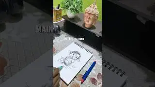 BABY GANESHA PENCIL SKETCH | HANDMADE DRAWING WITH DEVOTION