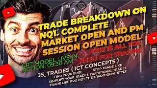 NQ1 Trade Breakdown | CRT + Equity Open Model | AM & PM Session Entries Explained - AM + PM Trades