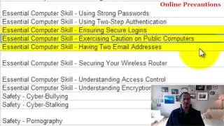 Online Precautions