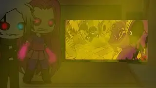 Glitchtale react to Last Breath sans vs Bf Evil