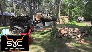 Quick Attach Log Splitter Demo - Stockyards City Equipment & Rental OKC