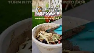 Easy Compost｜Turn Kitchen Waste into Soil 简单厨余堆肥法
