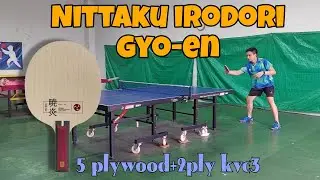 Review nittaku irodori Gyo-en || test karet hard sponge,medium hard,medium soft||