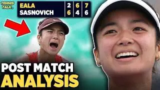 Эпическое возвращение Эалы в матче против Саснович на турнире WTA в Абу-Даби в 2026 году | Новост...