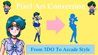 🎨 Sailor Mercury Standing Block Frame Pixel Art Conversion Yuri From King Of Fighters Mugen 🎨