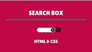 Expandable CSS Search Box Using Only HTML & CSS