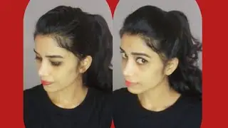 Two simple easy high ponytail #everyday hairstyle #for collage girls #hairstyle##