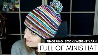 knitting pattern Full of Minis Hat 2020 - Scraps, Leftovers Hat