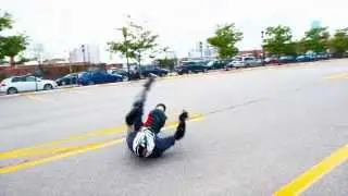 Bad crash on a Boosted Board.