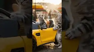 Cute Cat Mom & Kitten Cook Vietnamese Shaking Beef 🐱 Adorable Cat Family Kitchen Adventure
