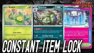 Item Lock Tyranitar Deck Disrupts Your Opponent from Playing the Game | PTCGL