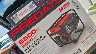 Oil change on 6500 Predator Generator #predator #generator #oilchange #outdoors