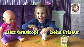 HANNAH SPIELT FRISEUR und Herr Graskopf-Ei muss leiden  💇🏻‍♂️ Wir sähen Gras in einem Ei 🥚