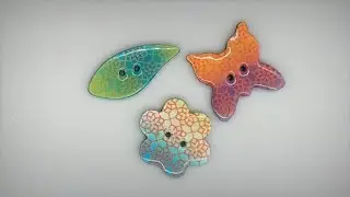 Silkscreened Buttons by Cynthia