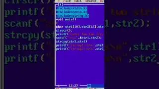 Write a program to copy one string to another string by used strcpy function in 