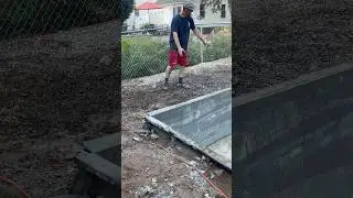 WE REMOVED A CONCRETE POOL PATIO #pool #concrete #shorts