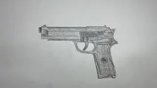 How to draw gun | pencil shading | gun drawing