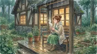 Slow Living Routine: Peaceful Rainy Forest Day | Ghibli-style Ambient Story