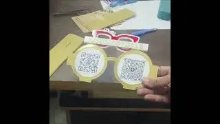 Optical Standee Laser Cutting UV Print Google Review Standee Insta QR FB QR