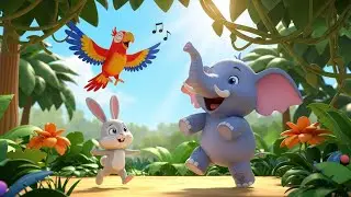 Jungle Dance Jam 🌴🦁🥁 | Fun Nursery Rhymes & Kids Songs for Toddlers 🎶👶