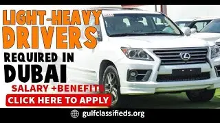 LIGHT-HEAVY DRIVERS REQUIRED IN DUBAI| How to Apply | Driver Jobs in Dubai UAE