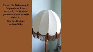 Upcycling alte Stehlampe