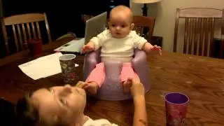 Baby Laughing at Sister