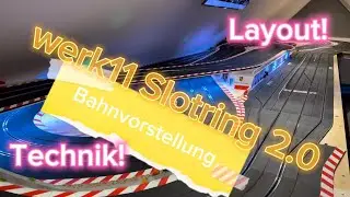 NEU! Bahnvorstellung nach dem Umbau - werk11 Slotring 2.0!!! Technik Layout Carrera Digital 124 132